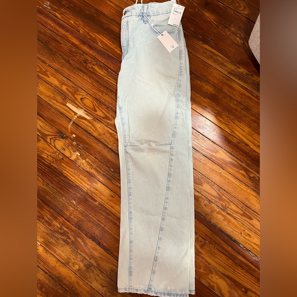 NWT Good American Wide Leg Jeans